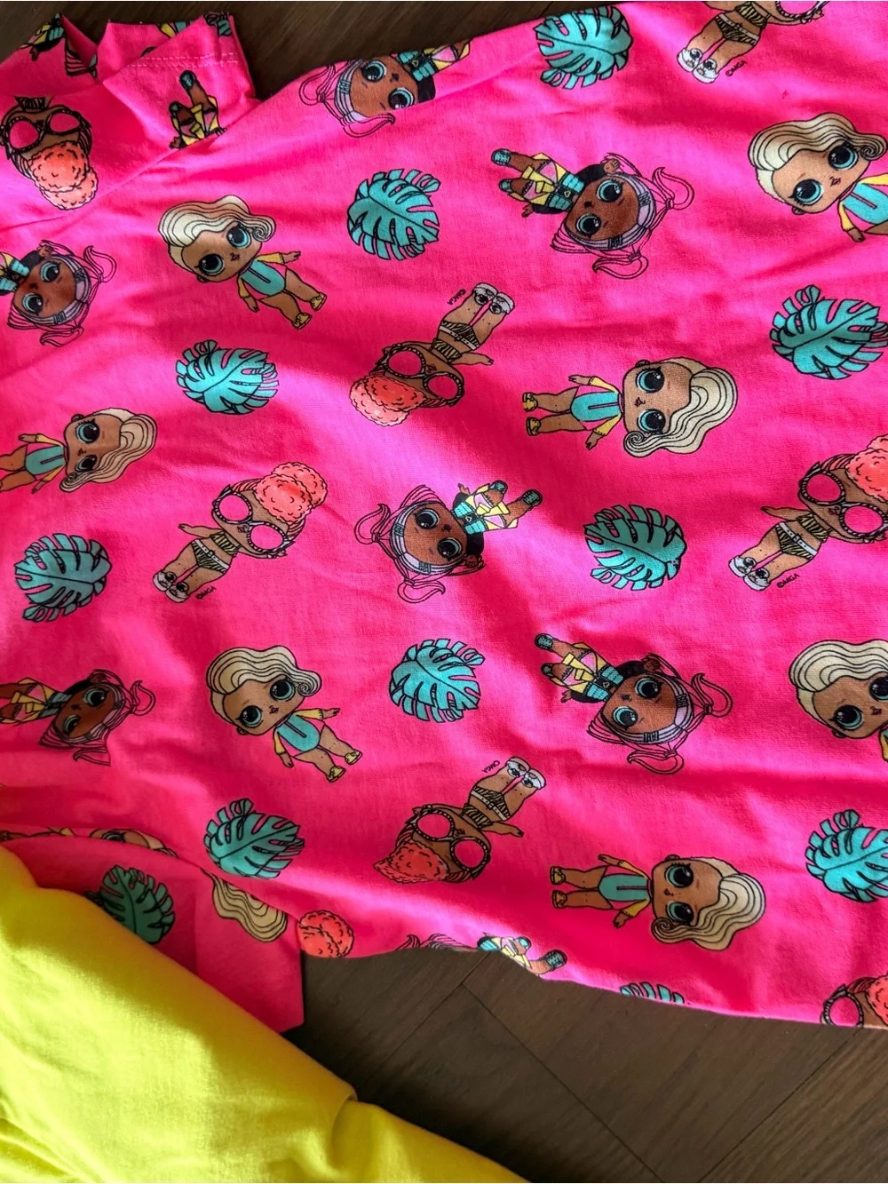 L.O.L. Surprise! Yellow & Hot Pink Doll Graphic Tee Set